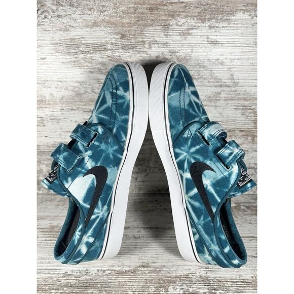 Mens Nike SB Zoom Stefan Janoski AC Tie-Dye Teal Blue Skate Shoes Sz 9 Athletic - Picture 7 of 11